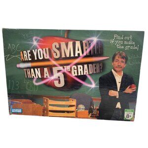 Are You Smarter Than A 5th Grader? TV Quiz Show Family Board Game Ages 8+
